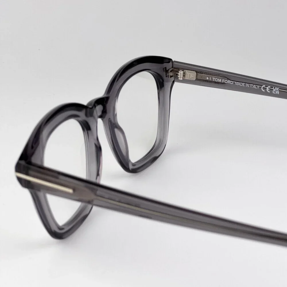 Tom Ford FT5961-B Eyeglasses – Grey Square Frame | Unisex Model FT5961-B 020